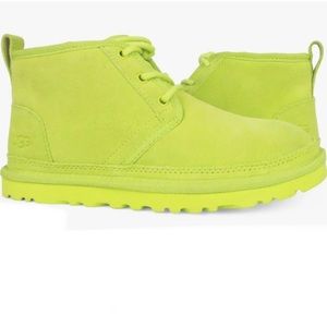 Women's UGG Neumel Shearling Boots Lime Green Size 7